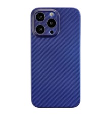 iPhone 13 Pro Kılıf Karbon PP Silikon - Mavi