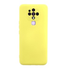 Tecno Camon 16 Kılıf Nano içi Kadife Silikon - Sarı