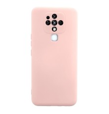 Tecno Camon 16 Kılıf Nano içi Kadife Silikon - Pudra