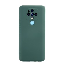 Tecno Camon 16 Kılıf Nano içi Kadife Silikon - Koyu Yeşil