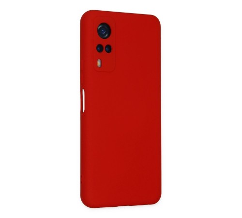 Vivo Y53S Kılıf Nano içi Kadife Silikon - Kırmızı Vivo Y53S Kılıf Nano içi Kadife Silikon - Kırmızı