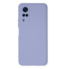 Vivo Y53S Kılıf Nano içi Kadife Silikon - Lila