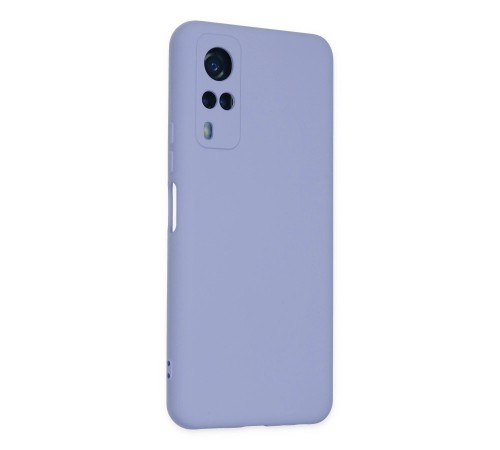 Vivo Y53S Kılıf Nano içi Kadife Silikon - Lila Vivo Y53S Kılıf Nano içi Kadife Silikon - Lila