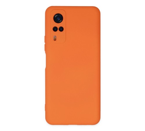 Vivo Y53S Kılıf Nano içi Kadife Silikon - Turuncu Vivo Y53S Kılıf Nano içi Kadife Silikon - Turuncu