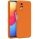 Vivo Y53S Kılıf Nano içi Kadife Silikon - Turuncu