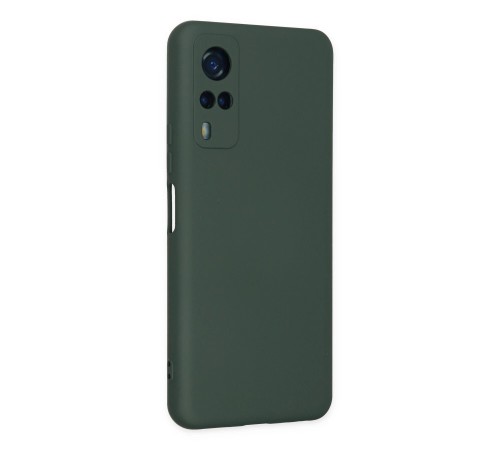 Vivo Y53S Kılıf Nano içi Kadife Silikon - Koyu Yeşil Vivo Y53S Kılıf Nano içi Kadife Silikon - Koyu Yeşil