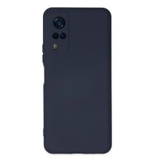 Vivo Y53S Kılıf Nano içi Kadife Silikon - Lacivert