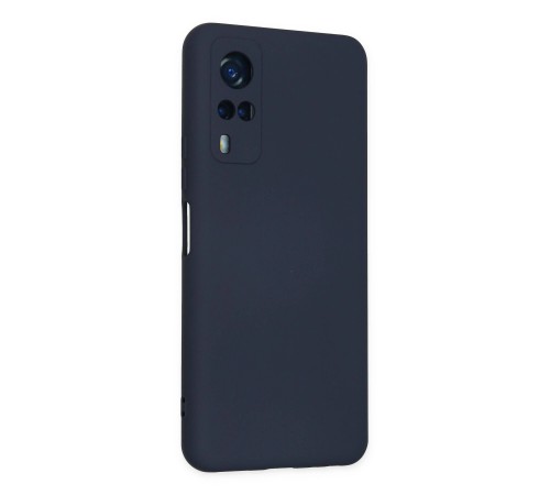 Vivo Y53S Kılıf Nano içi Kadife Silikon - Lacivert Vivo Y53S Kılıf Nano içi Kadife Silikon - Lacivert