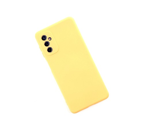 Samsung Galaxy M52 5G Kılıf Nano içi Kadife Silikon - Sarı