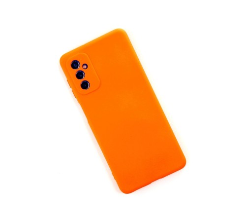 Samsung Galaxy M52 5G Kılıf Nano içi Kadife Silikon - Turuncu