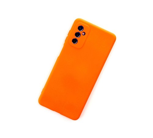 Samsung Galaxy M52 5G Kılıf Nano içi Kadife Silikon - Turuncu