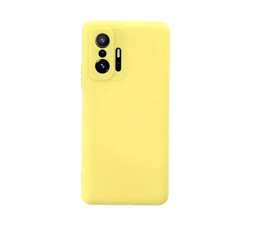 Xiaomi Mi 11T Pro Kılıf Nano içi Kadife Silikon - Sarı