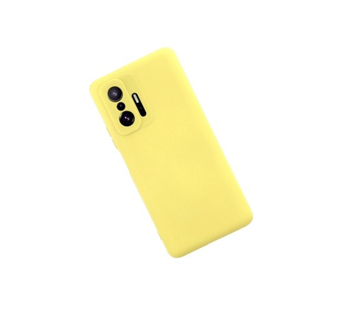 Xiaomi Mi 11T Pro Kılıf Nano içi Kadife Silikon - Sarı