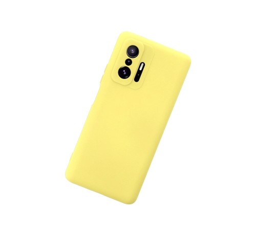 Xiaomi Mi 11T Pro Kılıf Nano içi Kadife Silikon - Sarı