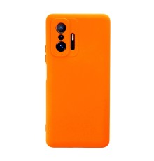 Xiaomi Mi 11T Pro Kılıf Nano içi Kadife Silikon - Turuncu