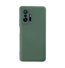 Xiaomi Mi 11T Pro Kılıf Nano içi Kadife Silikon - Koyu Yeşil