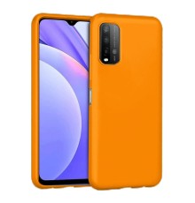 Xiaomi Redmi 9T Kılıf Nano içi Kadife Silikon - Turuncu
