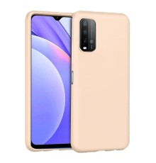 Xiaomi Redmi 9T Kılıf Nano içi Kadife Silikon - Pudra