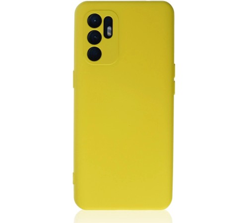 Oppo Reno 6 Kılıf Nano içi Kadife Silikon - Sarı1 Oppo Reno 6 Kılıf Nano içi Kadife Silikon - Sarı1