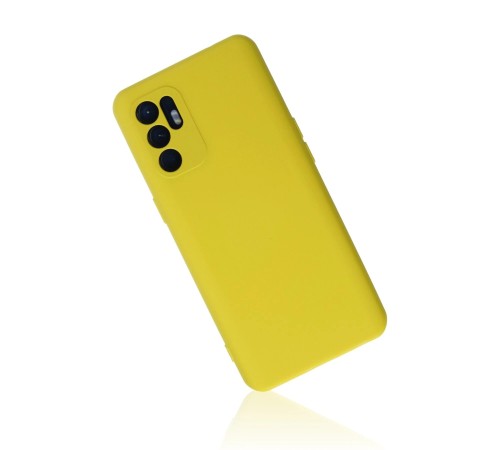 Oppo Reno 6 Kılıf Nano içi Kadife Silikon - Sarı1 Oppo Reno 6 Kılıf Nano içi Kadife Silikon - Sarı1