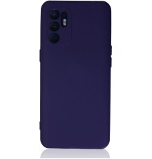 Oppo Reno 6 Kılıf Nano içi Kadife Silikon - Mor