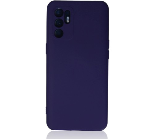 Oppo Reno 6 Kılıf Nano içi Kadife Silikon - Mor Oppo Reno 6 Kılıf Nano içi Kadife Silikon - Mor