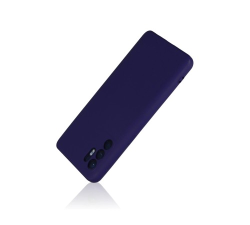 Oppo Reno 6 Kılıf Nano içi Kadife Silikon - Mor Oppo Reno 6 Kılıf Nano içi Kadife Silikon - Mor