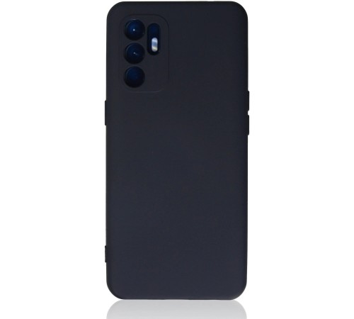 Oppo Reno 6 Kılıf Nano içi Kadife Silikon - Lacivert Oppo Reno 6 Kılıf Nano içi Kadife Silikon - Lacivert