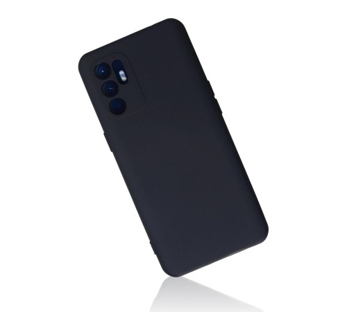 Oppo Reno 6 Kılıf Nano içi Kadife Silikon - Lacivert Oppo Reno 6 Kılıf Nano içi Kadife Silikon - Lacivert