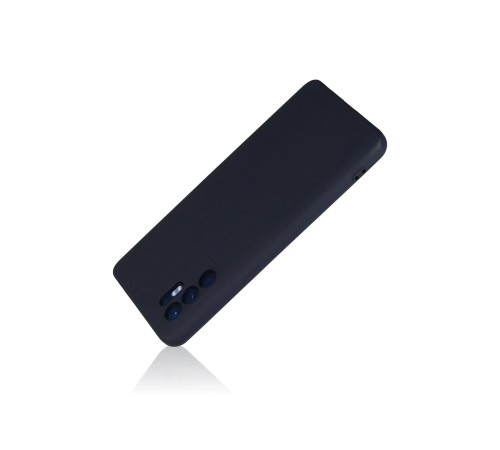 Oppo Reno 6 Kılıf Nano içi Kadife Silikon - Lacivert Oppo Reno 6 Kılıf Nano içi Kadife Silikon - Lacivert