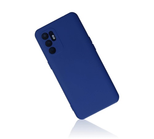 Oppo Reno 6 Kılıf Nano içi Kadife Silikon - Mavi Oppo Reno 6 Kılıf Nano içi Kadife Silikon - Mavi