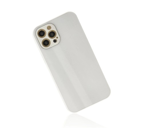 iPhone 12 Pro Kılıf Glass Kapak - Beyaz iPhone 12 Pro Kılıf Glass Kapak - Beyaz