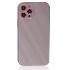 iPhone 12 Pro Kılıf Glass Kapak - Mor