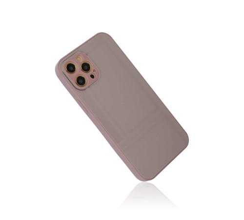 iPhone 12 Pro Kılıf Glass Kapak - Mor iPhone 12 Pro Kılıf Glass Kapak - Mor