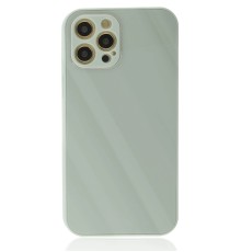 iPhone 12 Pro Kılıf Glass Kapak - Turkuaz