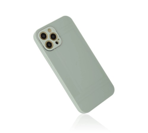 iPhone 12 Pro Kılıf Glass Kapak - Turkuaz iPhone 12 Pro Kılıf Glass Kapak - Turkuaz