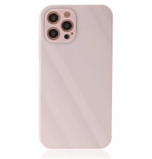 iPhone 12 Pro Kılıf Glass Kapak - Pembe