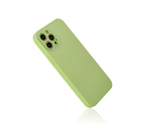 iPhone 12 Pro Kılıf Glass Kapak - Açık Yeşil iPhone 12 Pro Kılıf Glass Kapak - Açık Yeşil