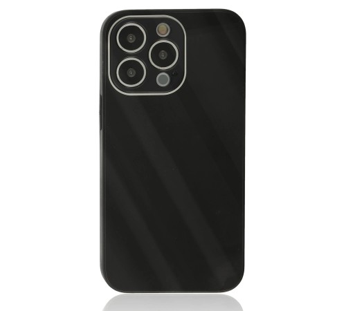 iPhone 13 Pro Kılıf Glass Kapak - Siyah iPhone 13 Pro Kılıf Glass Kapak - Siyah