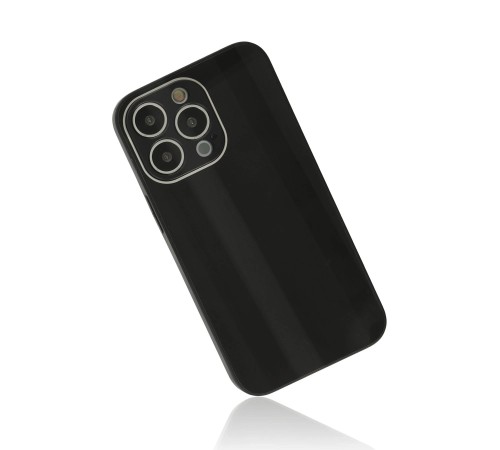 iPhone 13 Pro Kılıf Glass Kapak - Siyah iPhone 13 Pro Kılıf Glass Kapak - Siyah