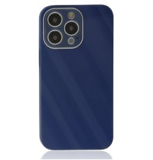 iPhone 13 Pro Kılıf Glass Kapak - Lacivert