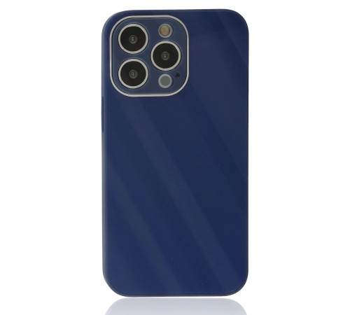 iPhone 13 Pro Kılıf Glass Kapak - Lacivert iPhone 13 Pro Kılıf Glass Kapak - Lacivert