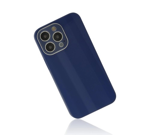 iPhone 13 Pro Kılıf Glass Kapak - Lacivert iPhone 13 Pro Kılıf Glass Kapak - Lacivert
