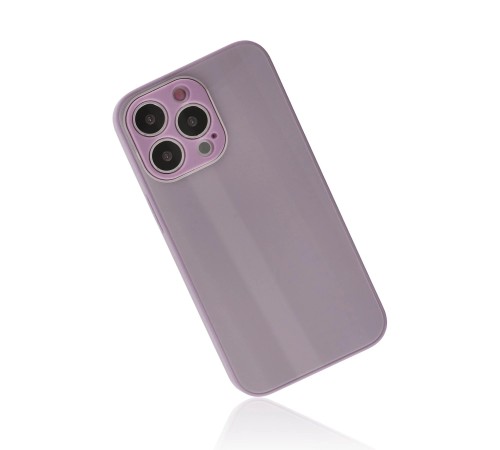 iPhone 13 Pro Kılıf Glass Kapak - Mor iPhone 13 Pro Kılıf Glass Kapak - Mor