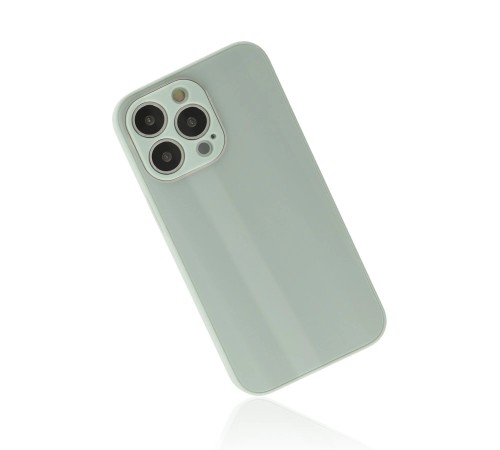 iPhone 13 Pro Kılıf Glass Kapak - Turkuaz iPhone 13 Pro Kılıf Glass Kapak - Turkuaz
