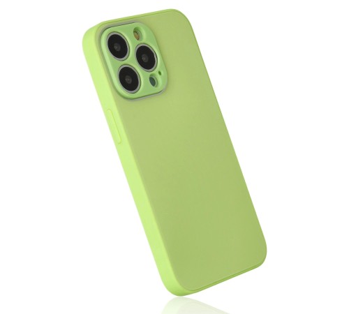 iPhone 13 Pro Kılıf Glass Kapak - Açık Yeşil iPhone 13 Pro Kılıf Glass Kapak - Açık Yeşil