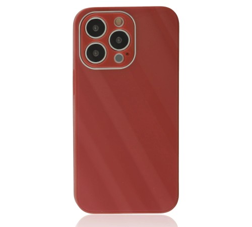iPhone 13 Pro Kılıf Glass Kapak - Bordo iPhone 13 Pro Kılıf Glass Kapak - Bordo