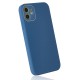 iPhone 12 Kılıf Glass Kapak - Mavi