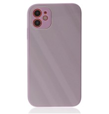 iPhone 12 Kılıf Glass Kapak - Mor