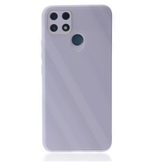 Realme C25 Kılıf Glass Kapak - Lila